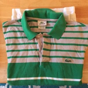 Men’s Lacoste polo shirt. Condition good/fair